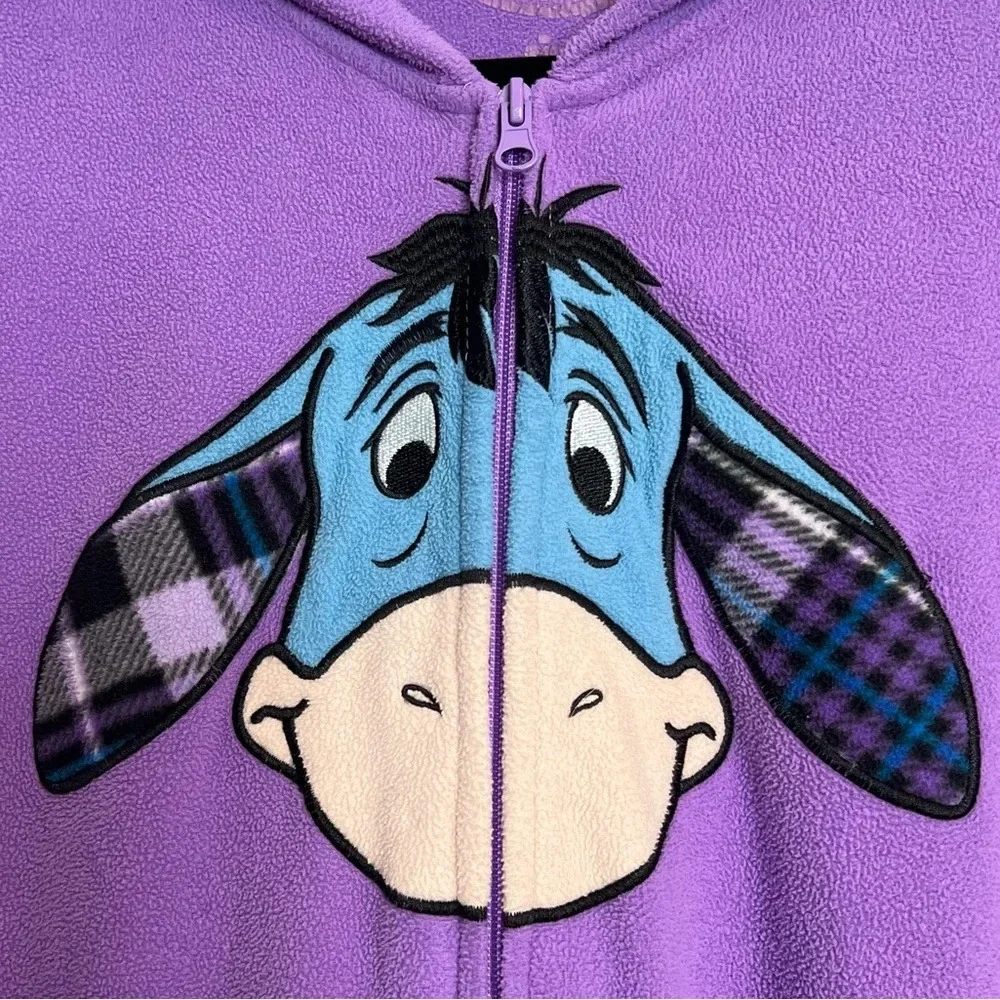 Disney‎ Eeyore Onesie Costume Union Suit Pajamas. Size Medium. - Picture 2 of 13